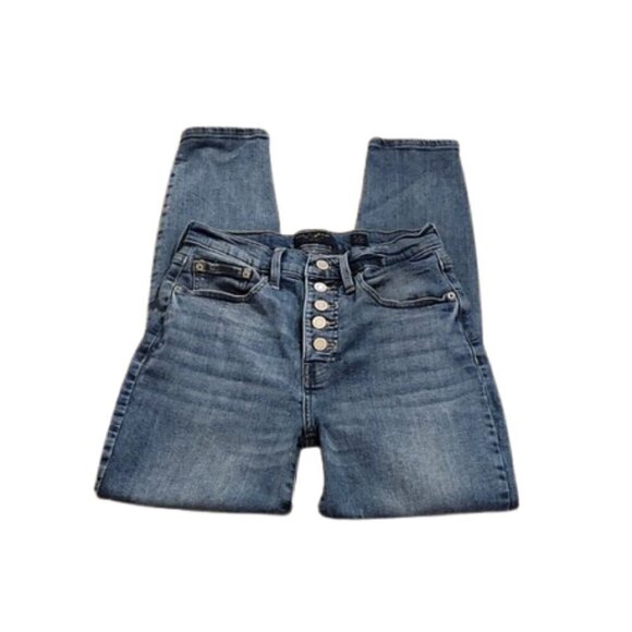 Lucky Brand Button Fly High Rise Bridgette Skinny Ankle Jeans - Picture 6 of 6